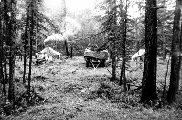 Палатка/ The tentса in Siberia, Vostotsjny Sajan