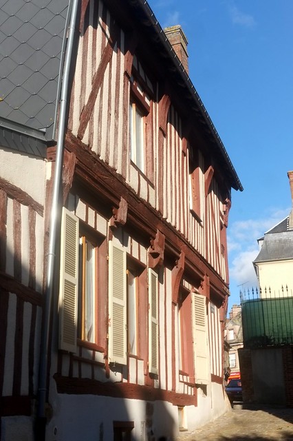 Maison à pans de bois, rue du carrefour dangereux à Verneuil-sur-Avre