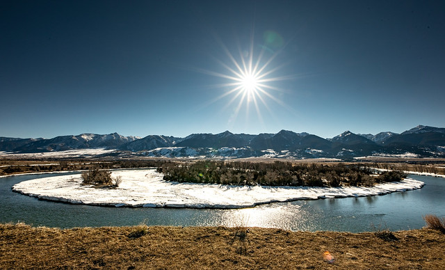 A Bend in the Yellowstone River