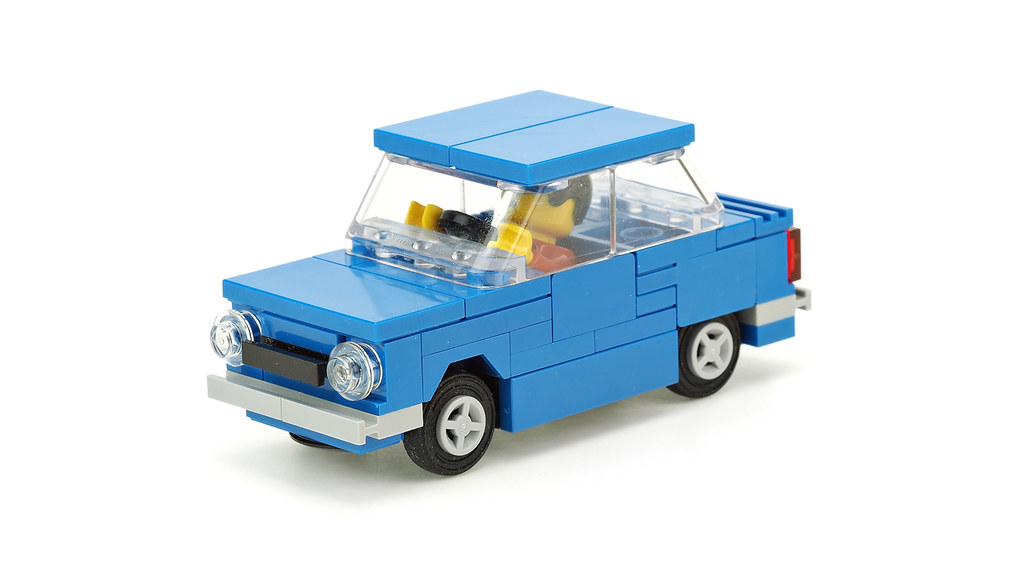 Blue car ZAZ-968M