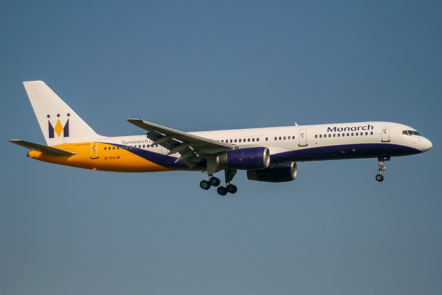 Monarch Airlines - Boeing 757-2T7 G-DAJB @ London Gatwick