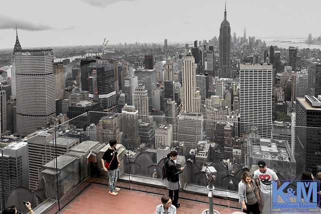 New York: Top of the Rock Observation Deck.