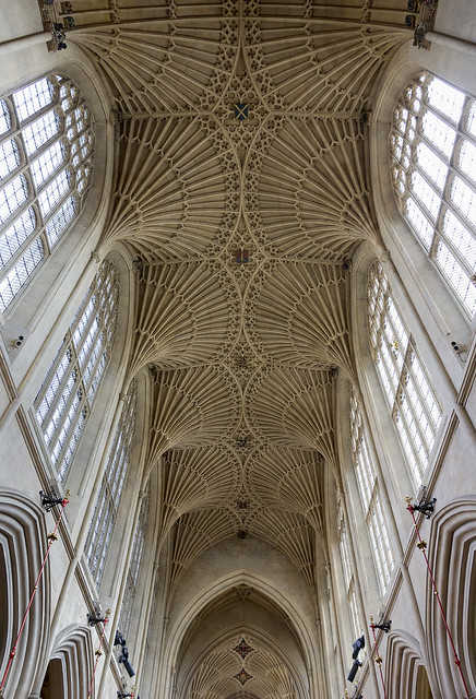 Nave of Bath Abbey, Somerset, UK