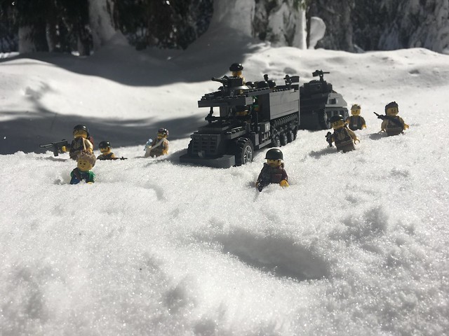 Lego WW2 in nature