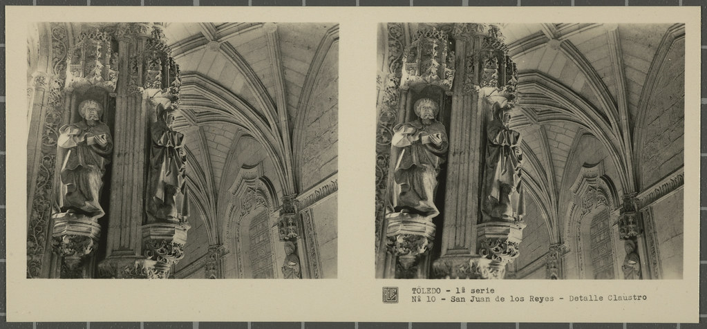 Claustro de San Juan de los Reyes. Colección de fotografía estereoscópica Rellev © Ajuntament de Girona / Col·lecció Museu del Cinema - Tomàs Mallol