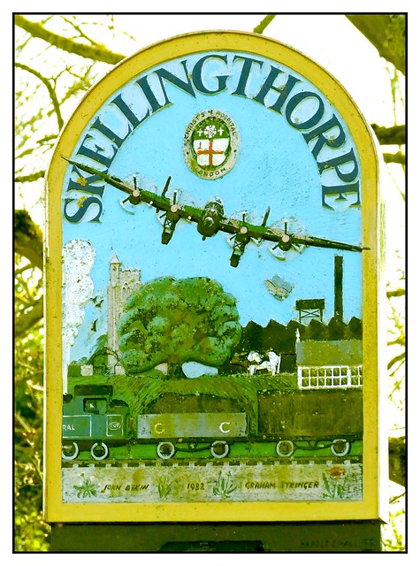 Village Sign, Skellingthorpe, Lincolnshire