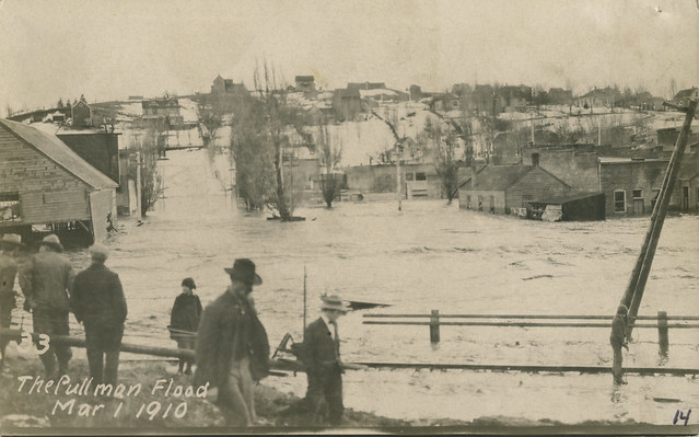 Palouse River Flood, March 1, 1910 - Pullman, Wasington
