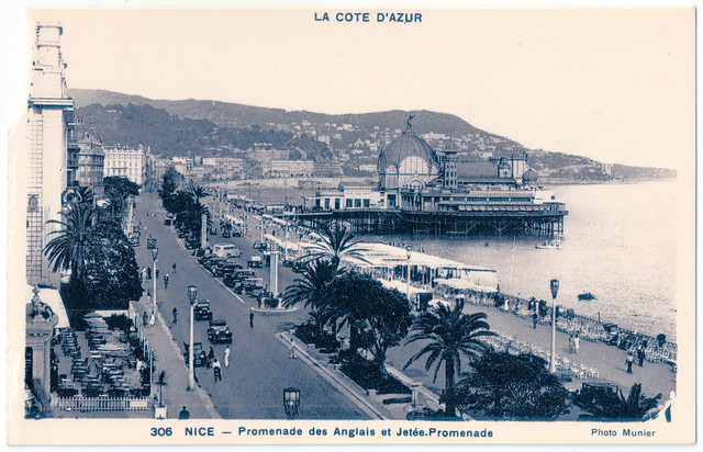 Nice (Alpes-Maritimes) - Promenade des Anglais in a More Innocent Age. And Samuel Paty.