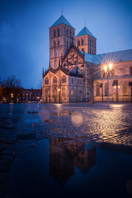 Münster - Dom im Regen
