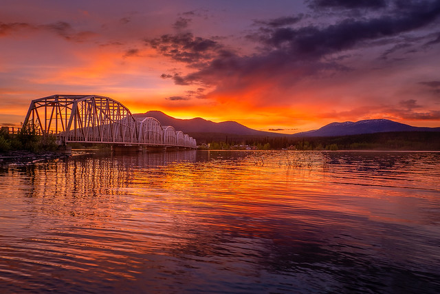 Nisutlin Bay Bridge, Teslin Lake, Yukon Territory