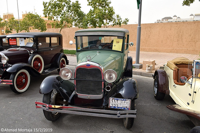 1928 Ford Model A Tudor.  #retrocar #ford #saudiarabia #myphotography #riyadh #carstagram #wayold #1930s #ksa #تصويري #oldtimer #nikond5300 #carswithoutlimits #vintagecar #السعودية #nikon #classiccars #prilaga #nikonphotography #carsofinstagram #oldschool