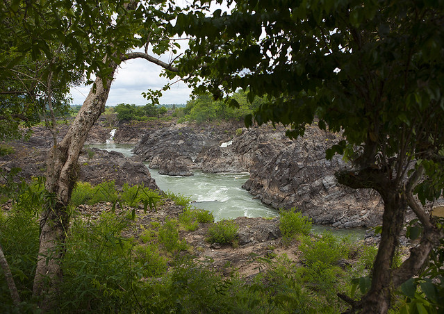 Li phi waterfall, Don khong island, Laos