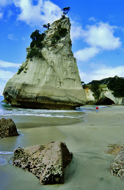 Felsen am Cathedral Cove, Neuseeland