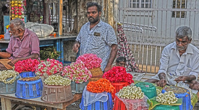 Gajra Flower Market Mumbai DSC_4965