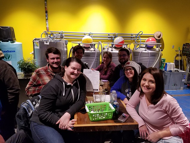 Thursday, January 31, Blue Wolf Brewing Co - First Place: Memory Leak (48 points)