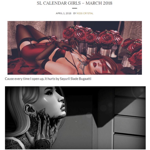 SL Calendar Girls March 2018 <3