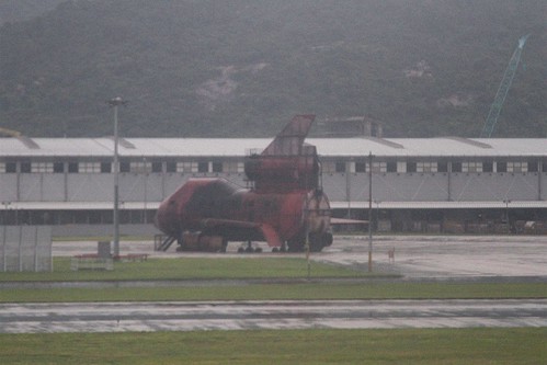 Fire training rig at Hong Kong International Airport