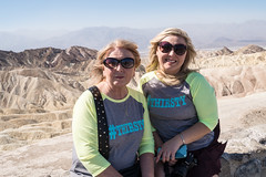 Mother and Daughter at Zabriskie Point Death Valley