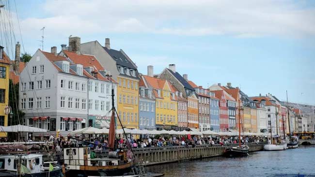 Nyhavn, salah satu landmark yang-terkenal di kota Copenhagen