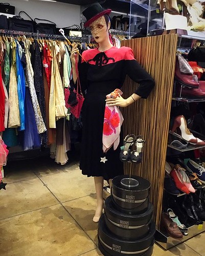 1940s hot pink and black goodness available in shop! #stardayvintage #losfeliz #vintageclothingstore #artdeco #vivalasvegas #vlv #pinup #pinupstyle #mcm #rockabilly #rockabillystyle #rockabillyfashion #midcenturymodern #1940s #1940sstyle #1940sfashion #tr | by stardayvintage