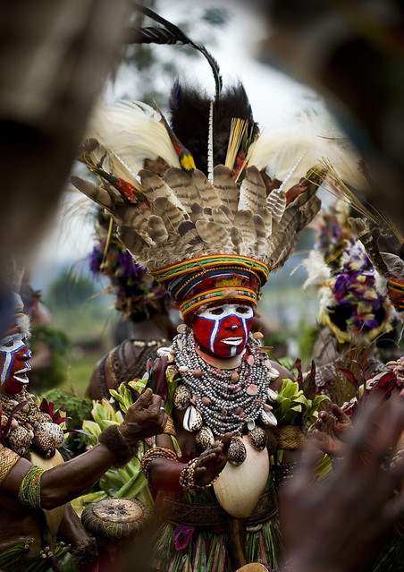 Melpa Tribe Woman During Mt Hagen Sing Sing, Western Highlands, Papua New Guinea