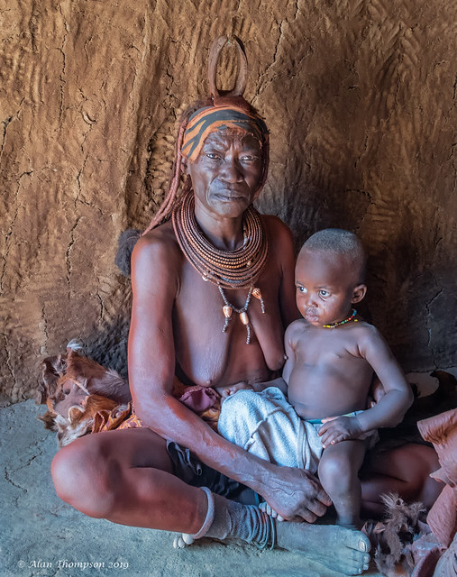 Himba Elder & Child