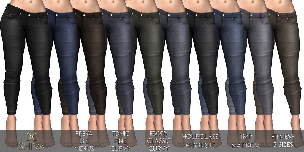 SHIVA Essential Jeans | 10 different Essential Jeans L$150 e… | Flickr