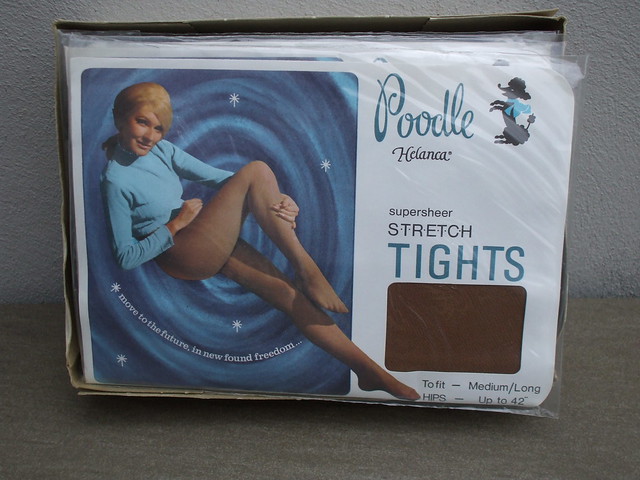 A Complete Box Of Vintage Poodle Helanca Supersheer Stretch Tights Charity Thrift Shop Find