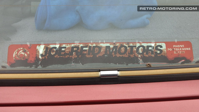 Joe Reid Motors of Portglenone original car dealer sticker