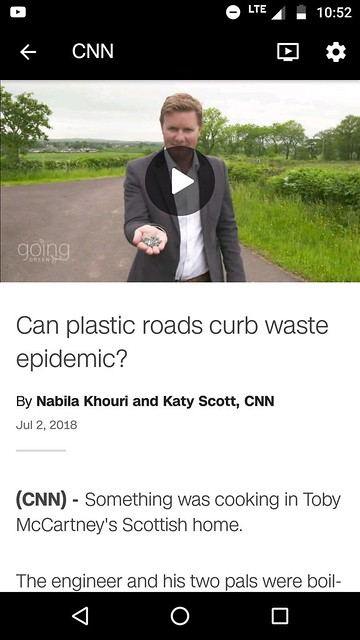Plastic infused roads -- neat