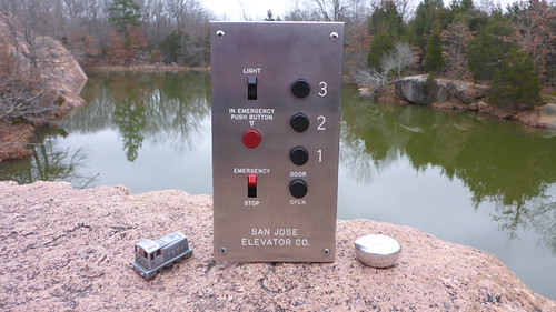 Historic Outdoor San Jose Elevator at Elephant Rock State Park by DieselDucy, in Iron County MOascenseur ascensor elephantrock elevator elevatorbutton lift lyfta lyftu sanjose