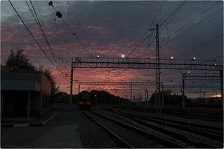 Закат на станции Солнечная [© NickFW.ru - 30.09.2018г.]