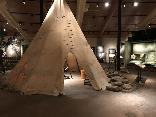 Tipi in the interior of the museum. From History Comes Alive at the Southern Ute Museum