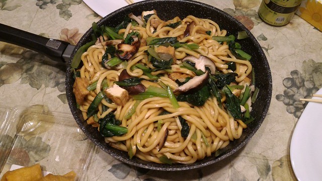 Sun-Ling cooks up more fried noodles in Shingu, Japan