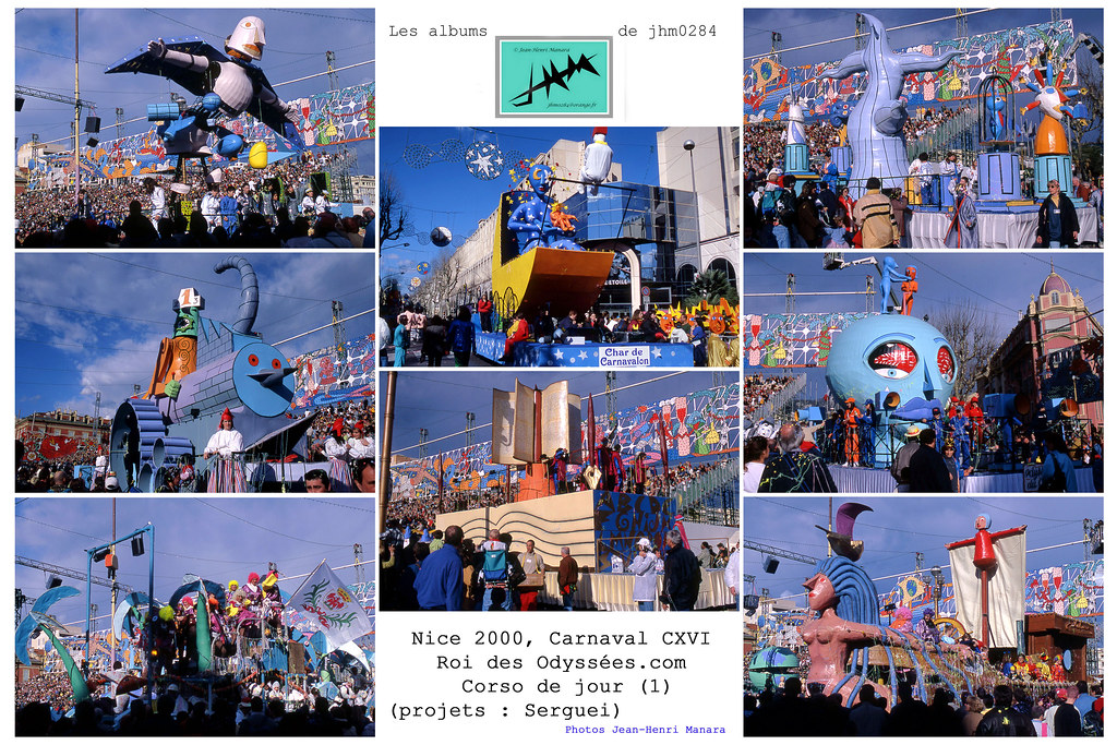 JHM-Multiple - Nice 2000, Carnaval CXVI, Roi des Odyssées.com (Serguei) Corso de jour (1)