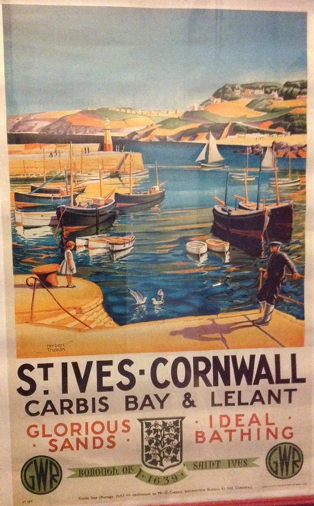 Vintage Isles of Scilly Railway Poster A3 Reprint 