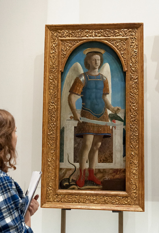 Святой Михаил (створка полиптиха). 1470. Национальная галерея. Лондон