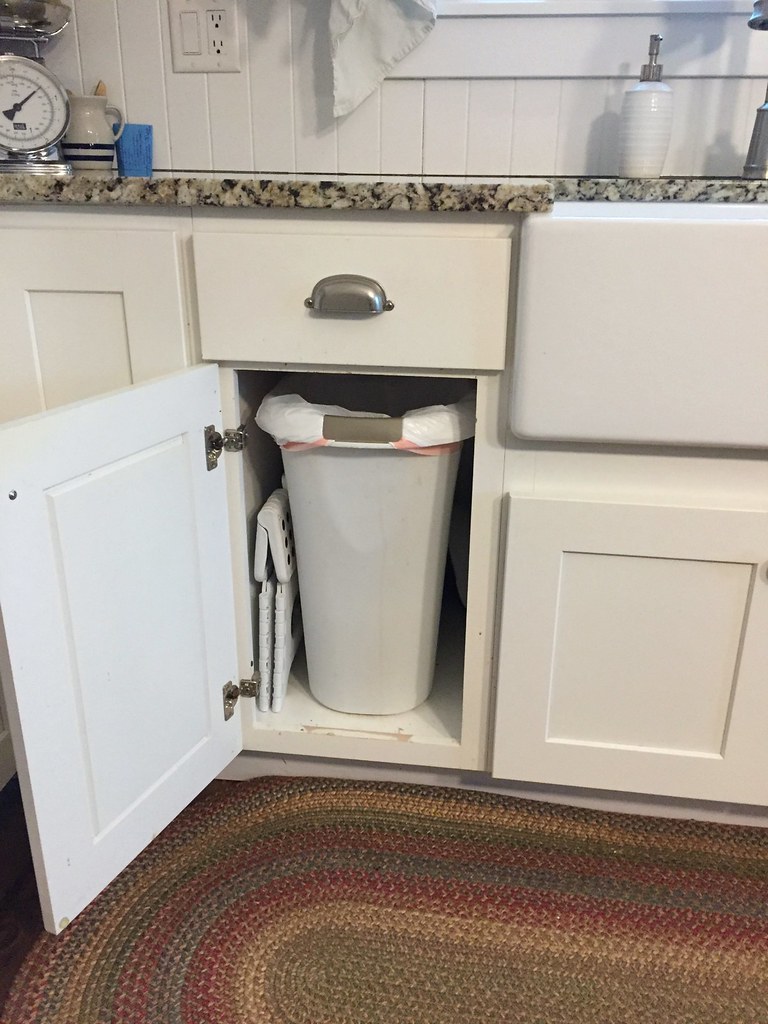 kitchen trash cabinet