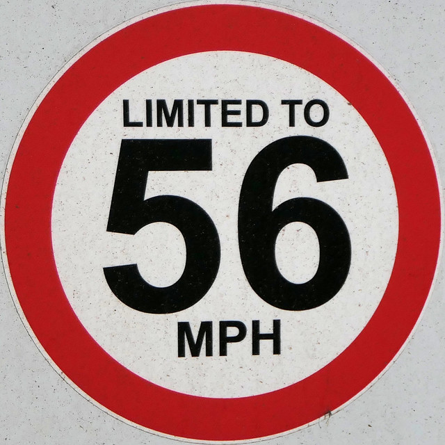 LIMITED TO 56 MPH
