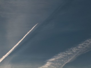 Contrail's shadow | fdecomite | Flickr