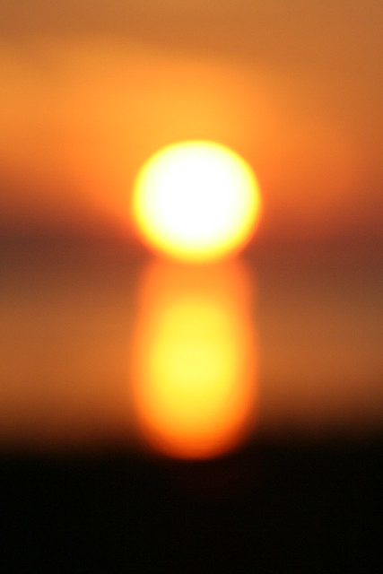 blurred sun