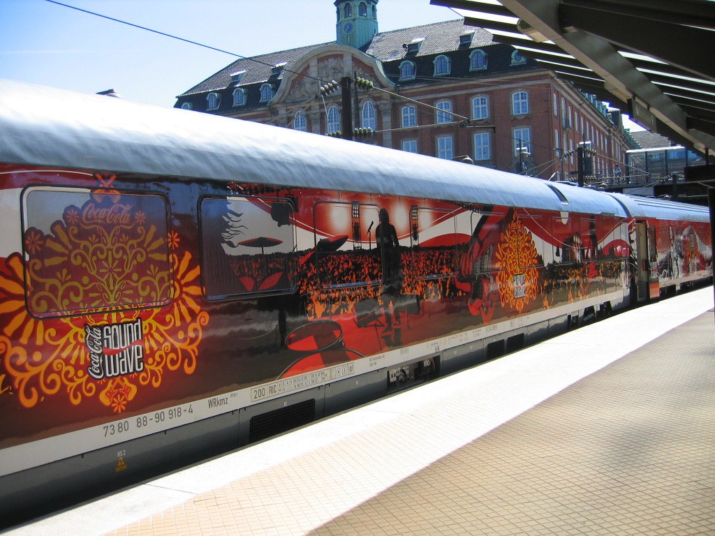 A branded Train in Copenghagen (Denmark), Train Chartering …