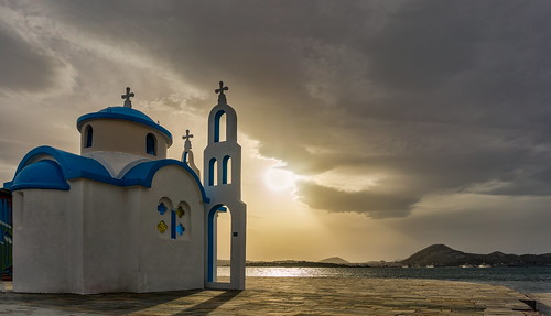 sony a6000 perama attica greece sunset church sea clouds sun horizon landscape