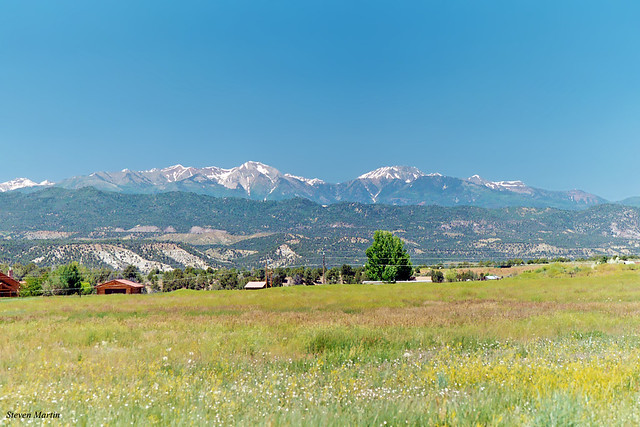 La Plata Mountains from South of Durango, Colorado