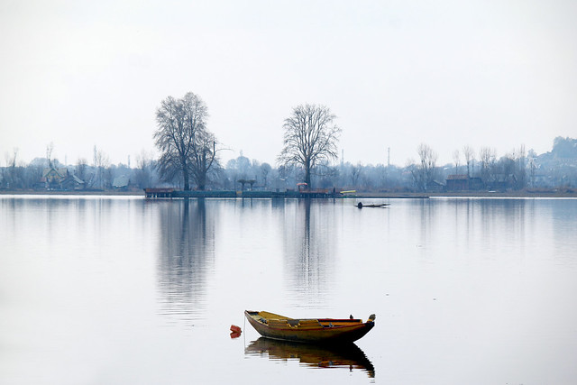 Dal Lake - A Winter Landscape