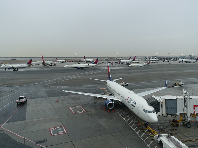 201803002 New York City Queens JFK airport with Delta Air Lines airplanes