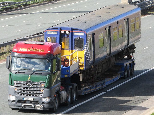 John Dickinson, Mercedes Actros With Scotrail 314204 Electrical Multiple Unit.