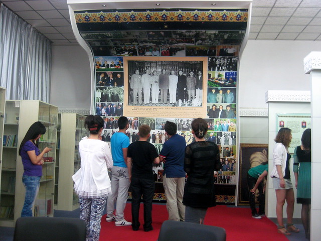 author photo wall, Museum of Ethnic Minorities