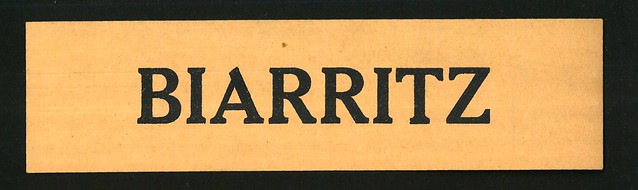 Compagnie Générale Aéropostale, 1927, Destination Label 02b, Biarritz, front