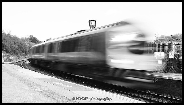 Like a speeding bullet - Morley railway station.